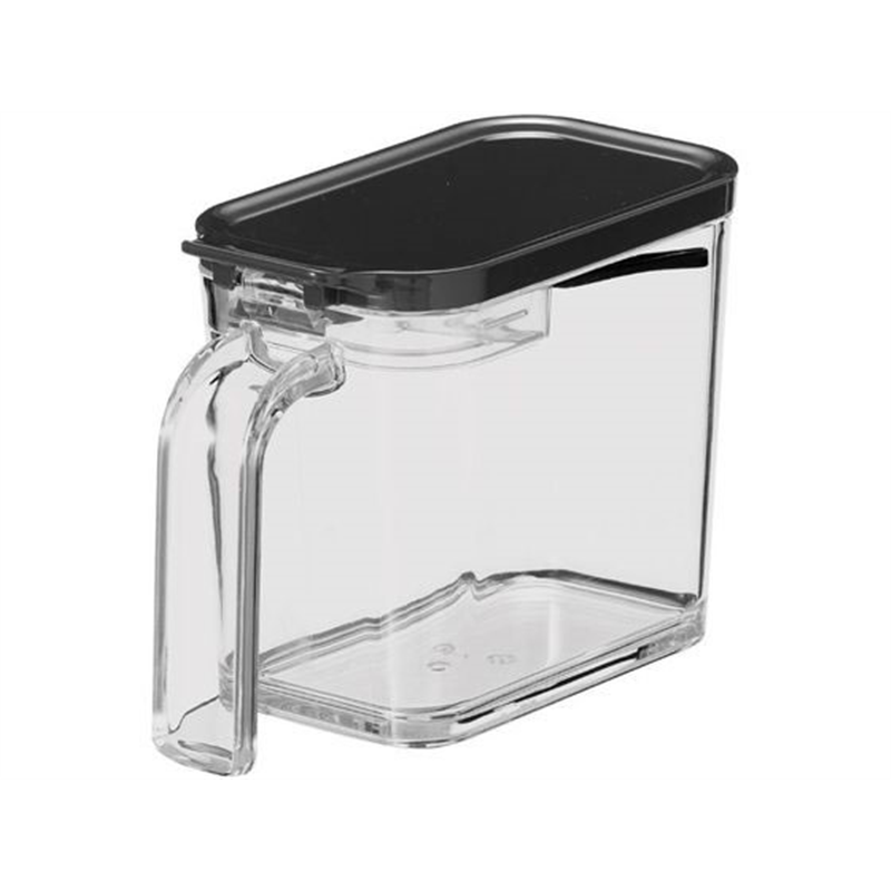アスベル フォルマ MS 調味料ポット スプーン付 S 480mL ブラック 1個（ご注文単位1個）【直送品】