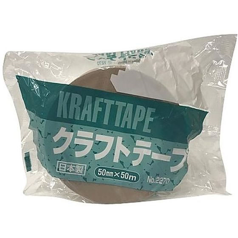 オカモト クラフトテープ NO.2270 50mm幅 NO.2270 65-0450-68 1巻（ご注文単位1巻）【直送品】