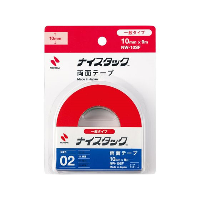 ニチバン ナイスタック 小巻 1巻入 10mm×9m 台紙フックタイプ NW- 1巻（ご注文単位1巻）【直送品】