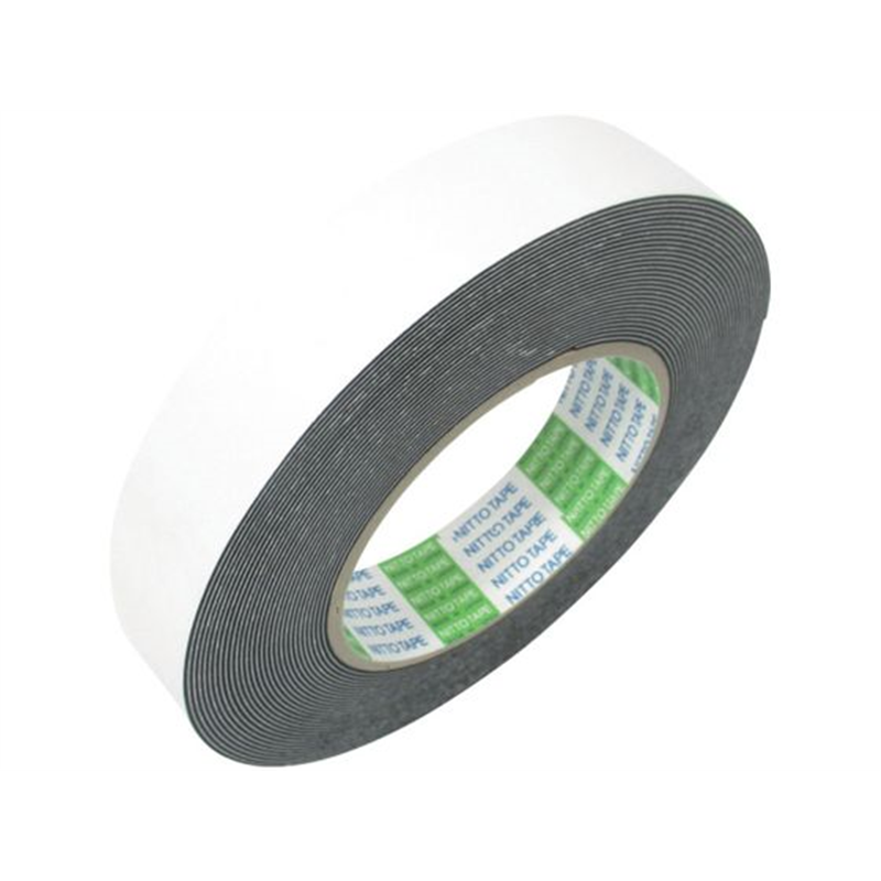 日東 発泡ブチルゴム基材両面テープ  10mm×10m 黒 1巻（ご注文単位1巻）【直送品】