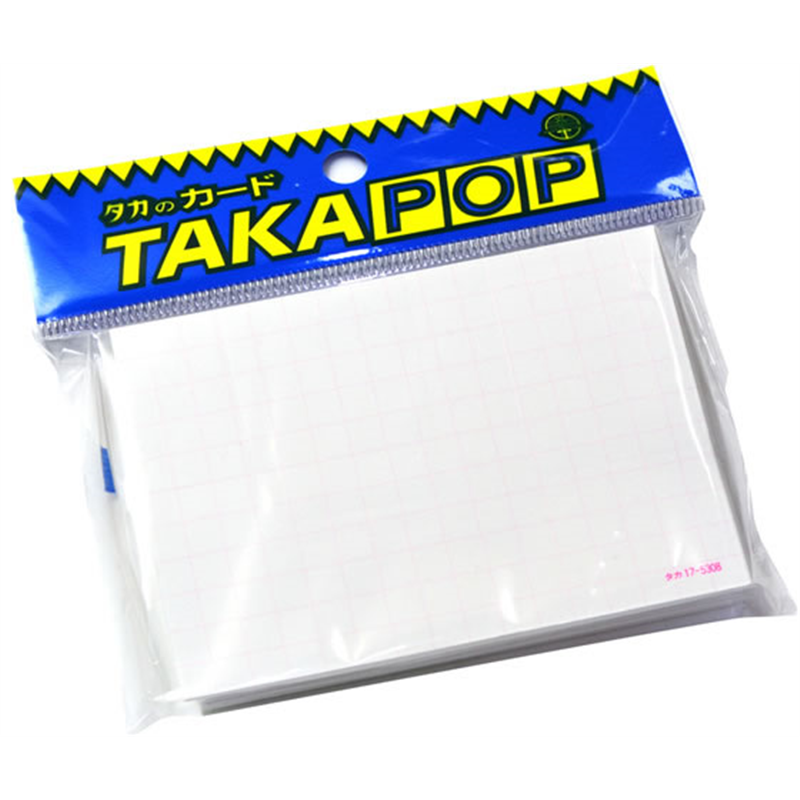 ササガワ ショーカード 大 アミ目入 無字 50枚 17-5308 1冊（ご注文単位1冊）【直送品】