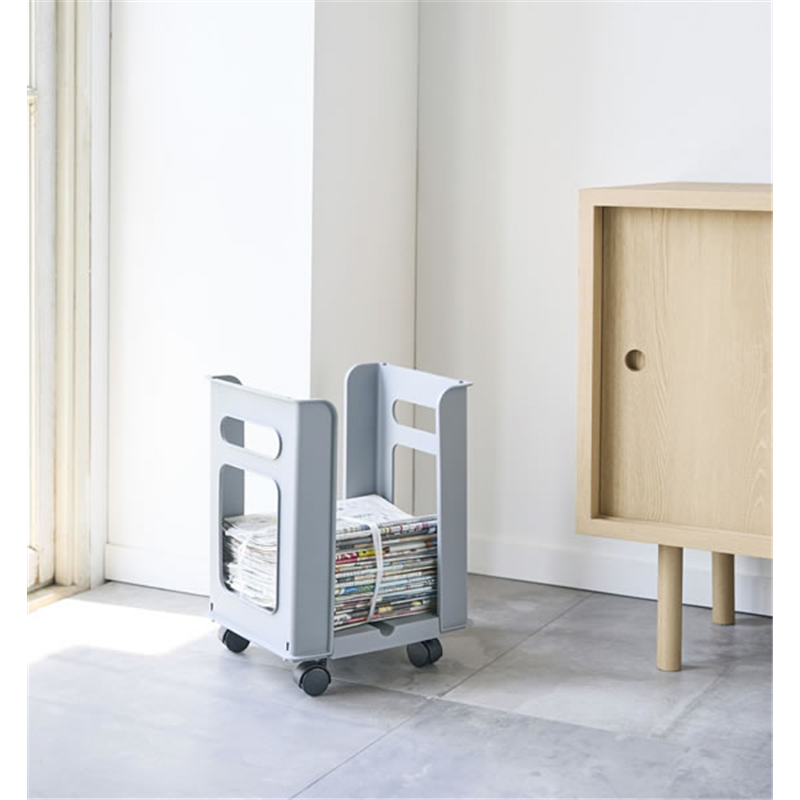 サンコープラスチック ニューズストッカー グレー 51591 1個（ご注文単位1個）【直送品】