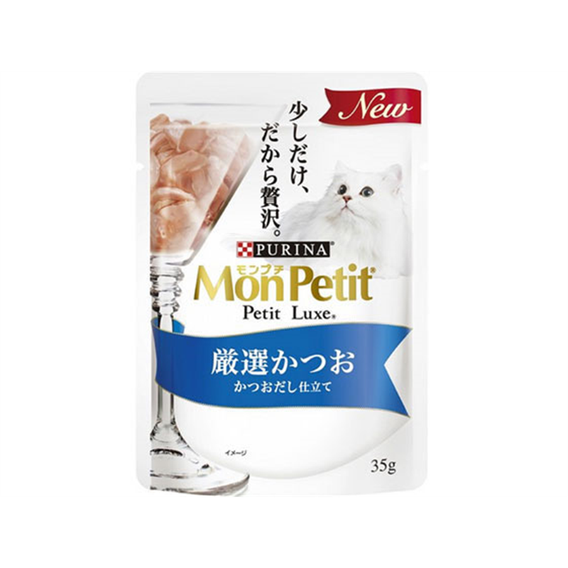 ネスレ モンプチ プチリュクスパウチ 厳選かつお かつおだし仕立て 1個（ご注文単位1個）【直送品】