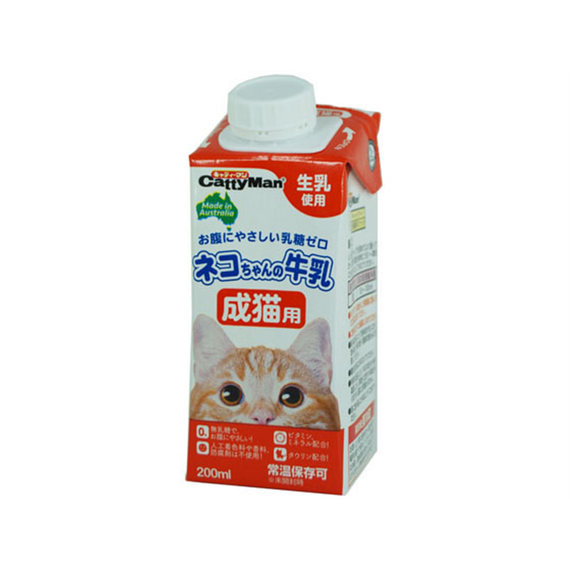 ドギーマンハヤシ ネコちゃんの牛乳 成猫用 200ml 1個（ご注文単位1個）【直送品】