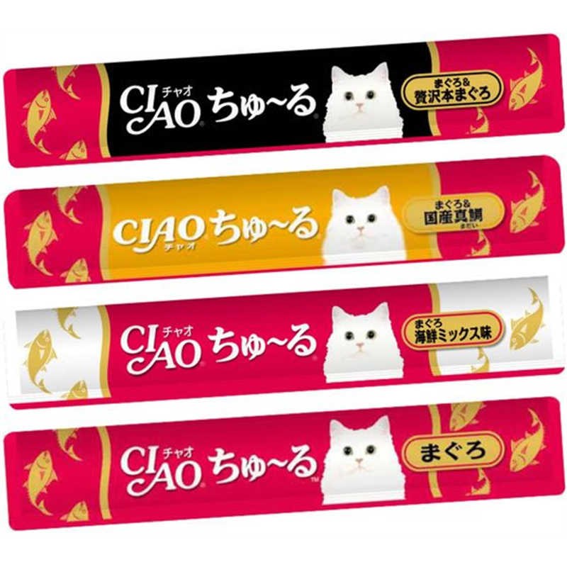 いなば CIAOちゅーる まぐろ海鮮バラエティ 4種 14g×40本 1パック（ご注文単位1パック）【直送品】