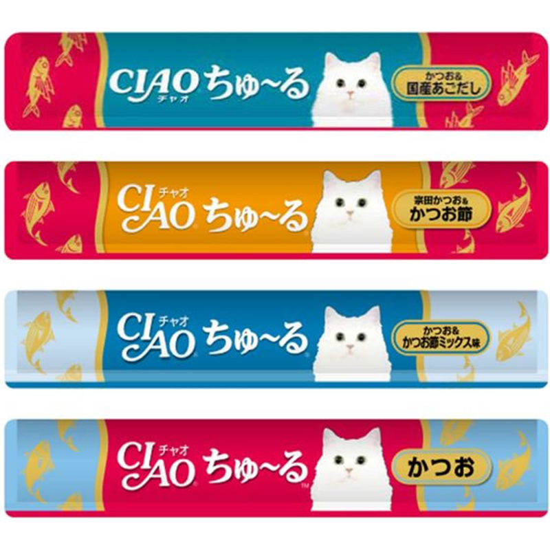 いなば CIAOちゅーる かつお海鮮バラエティ 4種 14g×40本 1パック（ご注文単位1パック）【直送品】