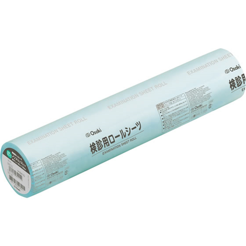 オオサキメディカル 検診用ロールシーツ NS3730 グリーン 120回 84135 1巻（ご注文単位1巻）【直送品】