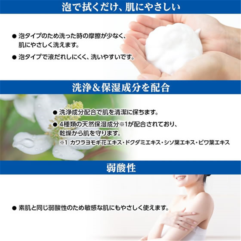 オオサキメディカル PH 清拭料 泡 全身用 550mL 本体 74123 1個（ご注文単位1個）【直送品】