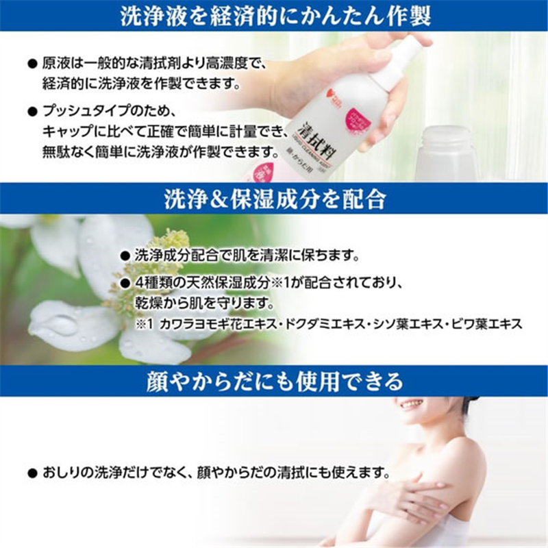 オオサキメディカル PH 清拭料 濃縮液体 1000mL 詰替 74122 1個（ご注文単位1個）【直送品】