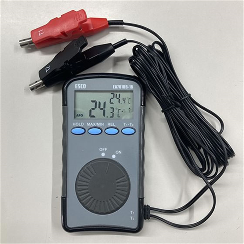 エスコ -50 +100゜C空調用2点計測デジタル温度計 EA701BB-1B 1台（ご注文単位1台）【直送品】
