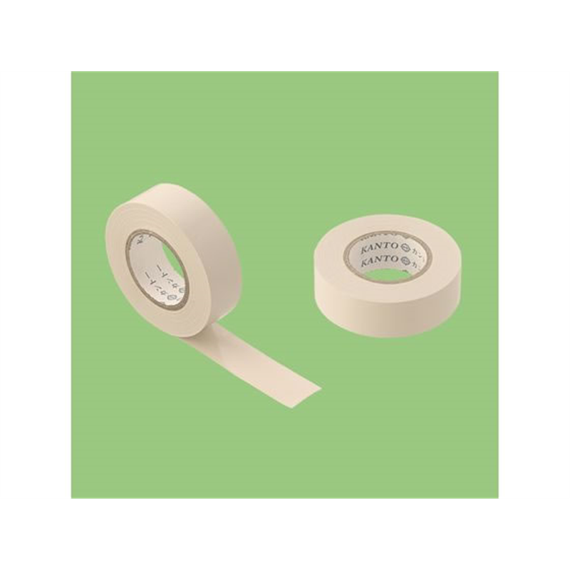 関東器材 粘着テープ アイボリー 19mmx10m 300個 BT-1910I 1箱（ご注文単位1箱）【直送品】