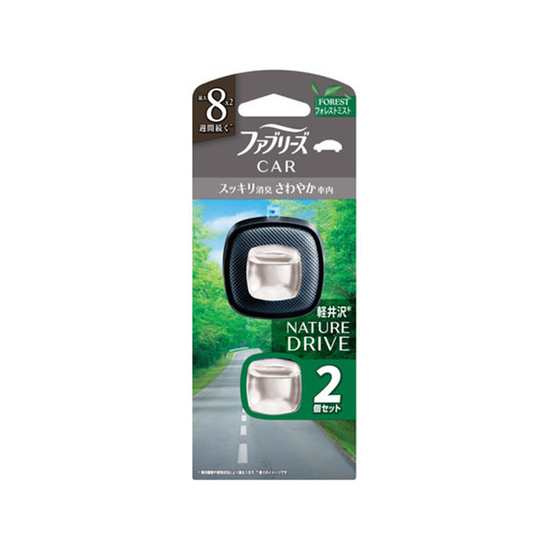 P&G ファブリーズ 自動車エアコン送風口用 フォレストミストの香り 2個 1パック（ご注文単位1パック）【直送品】