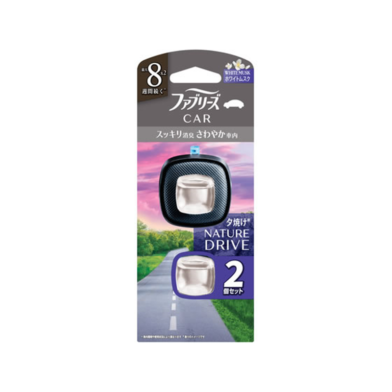 P&G ファブリーズ 自動車エアコン送風口用 ホワイトムスクの香り 2個ハ 1パック（ご注文単位1パック）【直送品】