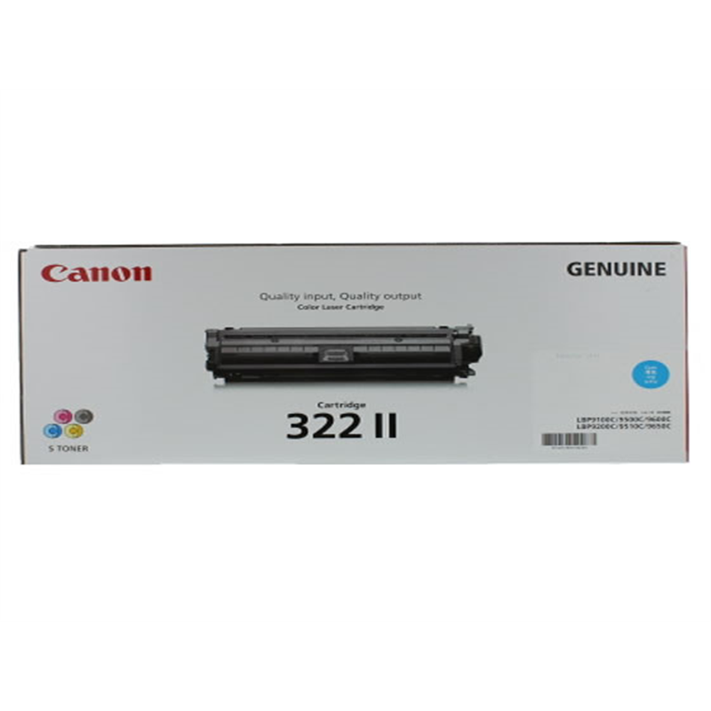 キヤノン トナーカートリッジ322Ⅱシアン 2651B001 1個（ご注文単位1個）【直送品】