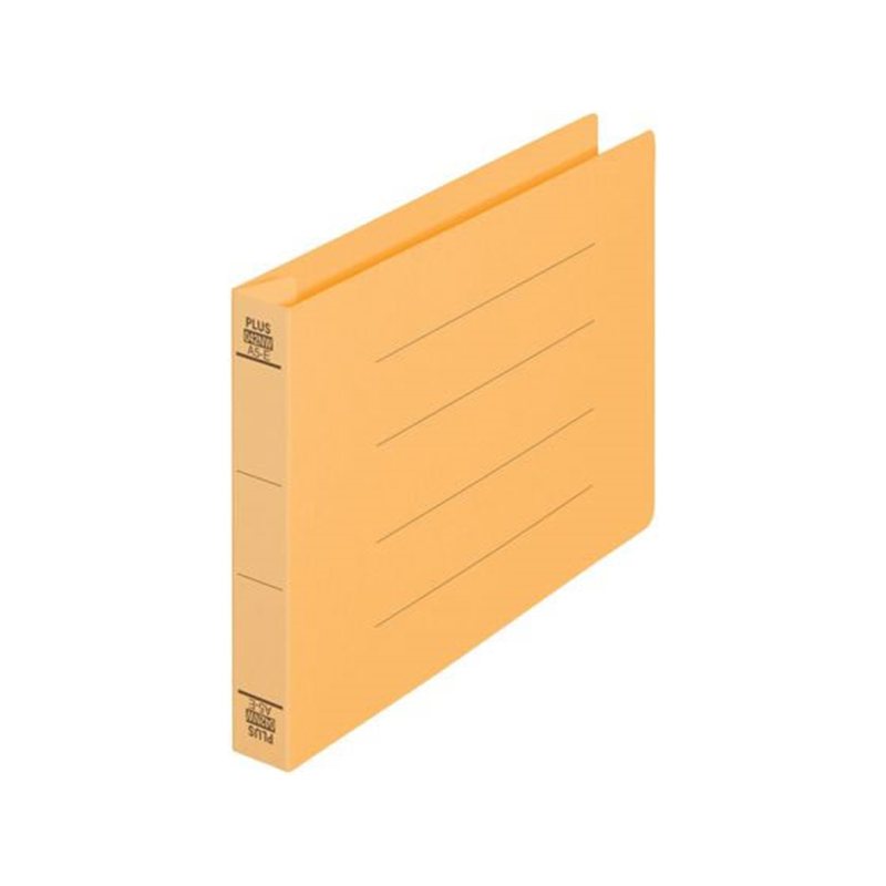 プラス フラットファイル 厚とじ300 A5E イエロー NO.042NW／88-39 1冊（ご注文単位1冊）【直送品】