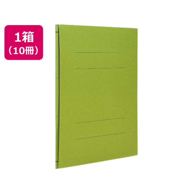 Forestway 背幅伸縮ファイル A4タテ 緑 10冊 1袋（ご注文単位1袋）【直送品】