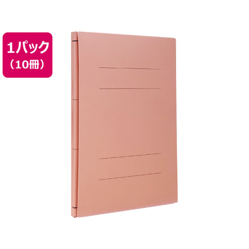 Forestway 背幅伸縮ファイル A4タテ ピンク 10冊 1袋（ご注文単位1袋）【直送品】