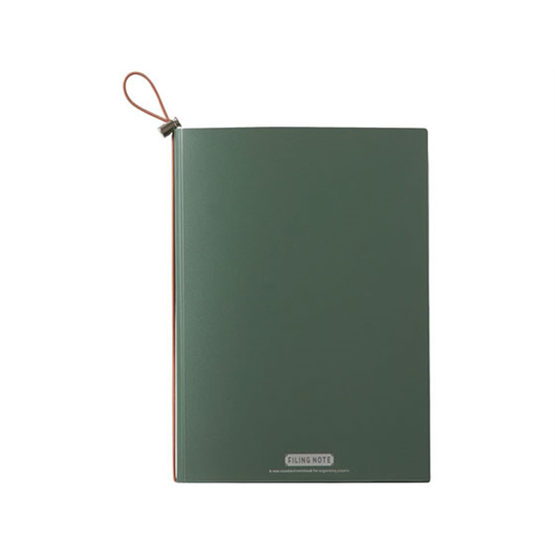 キングジム ファイリングノート A5 A4用紙対応 緑 9913-G 1冊（ご注文単位1冊）【直送品】