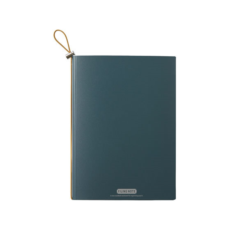 キングジム ファイリングノート A5 A4用紙対応 ネイビー 9913-NV 1冊（ご注文単位1冊）【直送品】