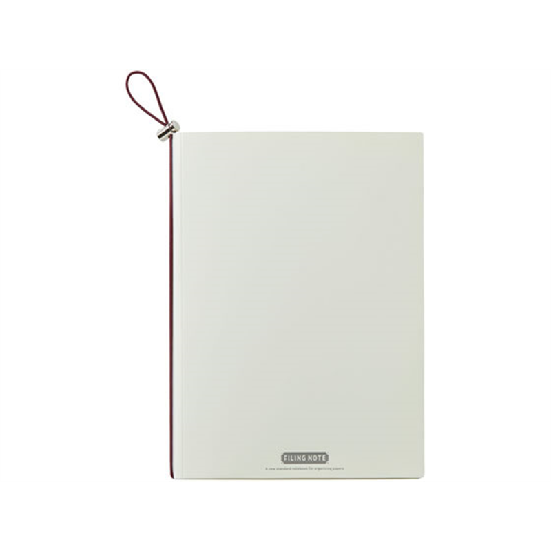 キングジム ファイリングノート A5 A4用紙対応 白 9913-W 1冊（ご注文単位1冊）【直送品】
