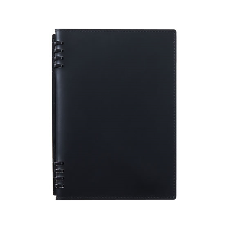 キングジム レザフェスU RN テフレーヌ 黒 9854TELU-BK 1冊（ご注文単位1冊）【直送品】