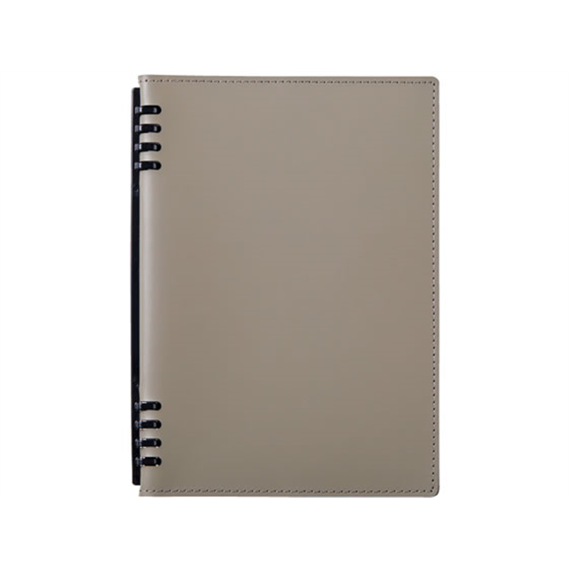 キングジム レザフェスU RN テフレーヌ グレー 9854TELU-GY 1冊（ご注文単位1冊）【直送品】