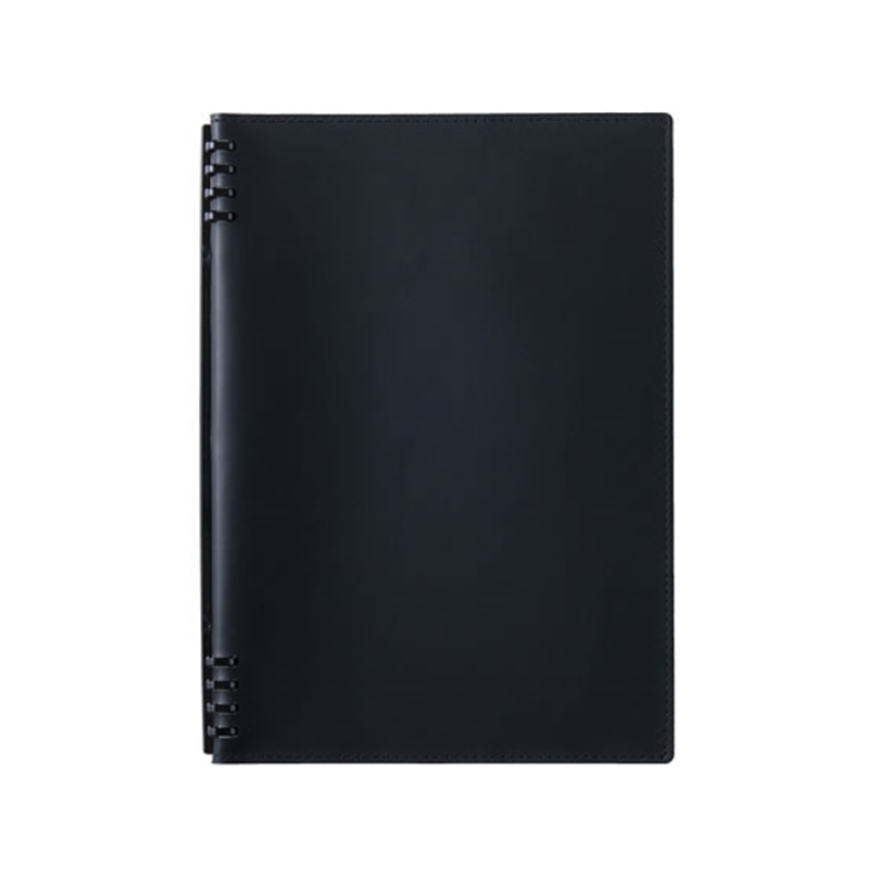 キングジム レザフェスU RN テフレーヌ 黒 9855TELU-BK 1冊（ご注文単位1冊）【直送品】