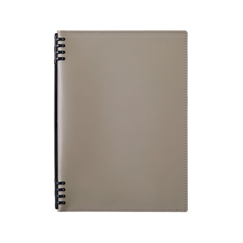 キングジム レザフェスU RN テフレーヌ グレー 9855TELU-GY 1冊（ご注文単位1冊）【直送品】