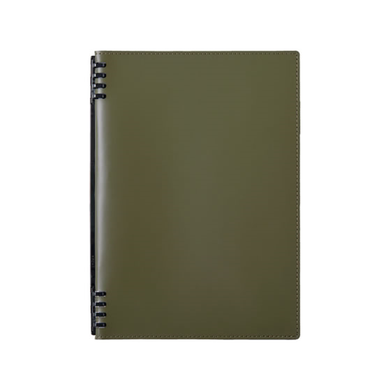 キングジム レザフェスU RN テフレーヌ オリーブ 9855TELU-OL 1冊（ご注文単位1冊）【直送品】