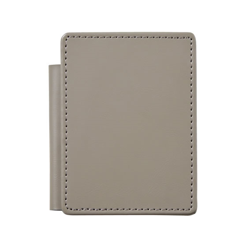 キングジム レザフェスU スライドメモパッド グレー 9930LU-GY 1冊（ご注文単位1冊）【直送品】