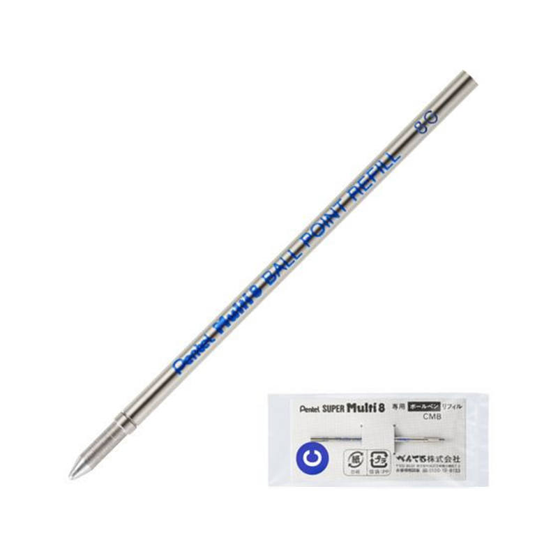 ぺんてる マルチ8専用替芯 ボールペン替芯 青 CMB-C 1本(ご注文単位1本)【直送品】