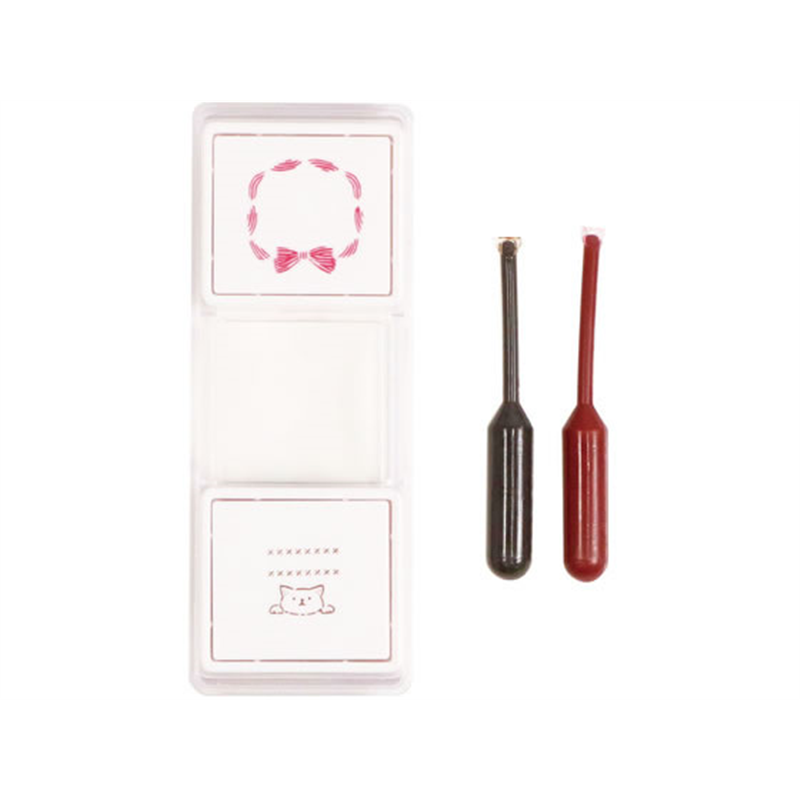 クツワ ハンココスライド ねこリボン DE018A 1個（ご注文単位1個）【直送品】