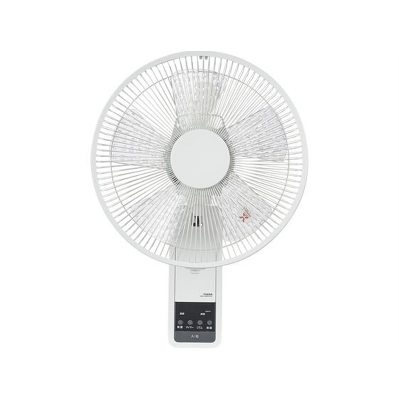 ユアサプライムス リモコン式壁掛扇風機 YKW-380EFR(W) 1台(ご注文単位1台)【直送品】