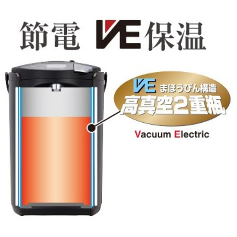 タイガー 蒸気レスVE電気まほうびん とく子さん 3.0L アーバン 1台(ご注文単位1台)【直送品】