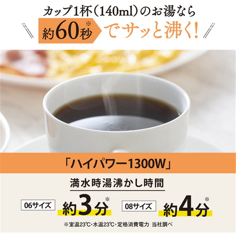 象印 電気ケトル 0.6L ダスティグリーン CK-SA06-GZ 1台(ご注文単位1台)【直送品】