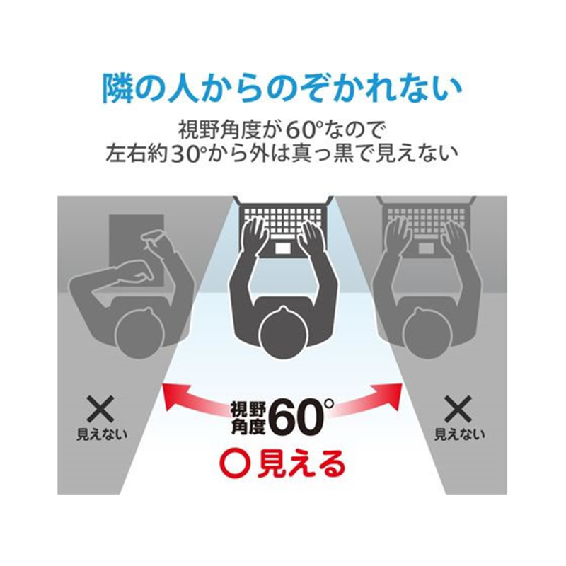 エレコム 抗菌プライバシーフィルター 12.5Wインチ(16:9) EF-PFK125W 1個(ご注文単位1個)【直送品】