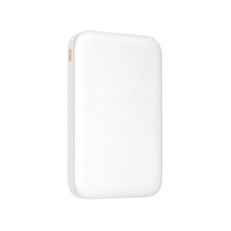 LAZOS 半固体 モバイルバッテリー 5000mAh マグネット充電式 ホワイト 1個（ご注文単位1個）【直送品】