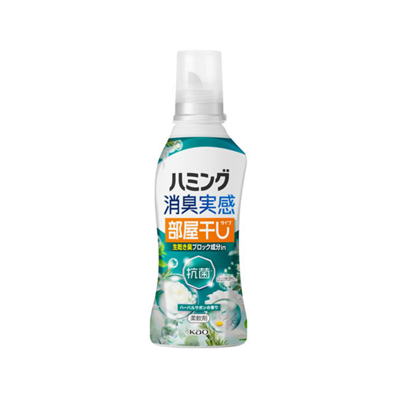 KAO ハミング消臭実感 部屋干しタイプ ハーバルサボン 本体 500g 1本（ご注文単位1本）【直送品】