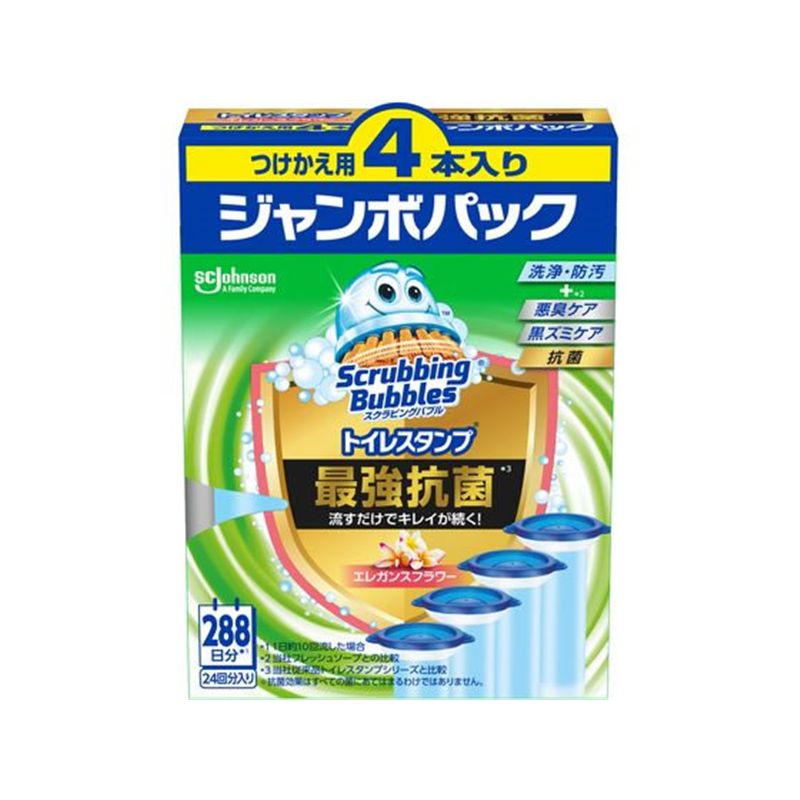 ジョンソン スラビングバブル トイレスタンプ最強抗菌 エレガンスフラワー 替 1個（ご注文単位1個）【直送品】