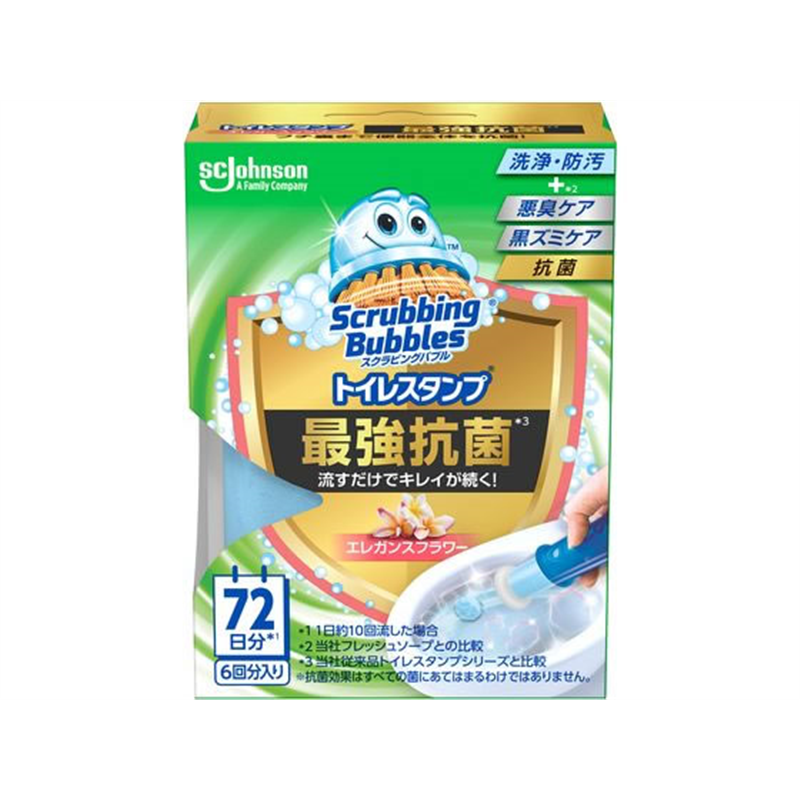 ジョンソン スクラビングバブル トイレスタンプ最強抗菌 エレガンスフラワー 1個（ご注文単位1個）【直送品】