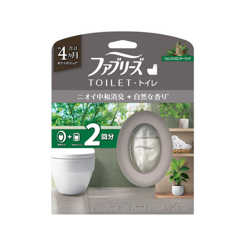 P&Gジャパン ファブリーズ トイレ用消臭剤+自然な香り 詰替 フォレ 1パック（ご注文単位1パック）【直送品】