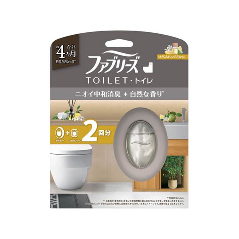 P&Gジャパン ファブリーズ トイレ用消臭剤+自然な香り 詰替 シトラ 1パック（ご注文単位1パック）【直送品】