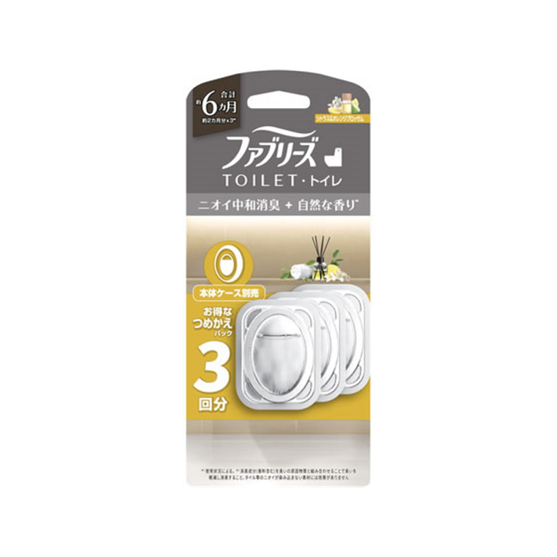 P&Gジャパン ファブリーズ トイレ用消臭剤+自然な香り 詰替 シトラ 1パック（ご注文単位1パック）【直送品】