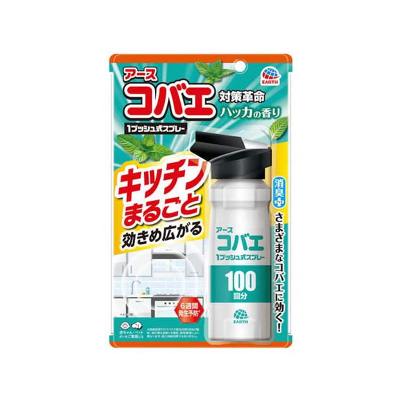アース製薬 コバエ キッチン まるごと 1プッシュ式スプレー10 1個（ご注文単位1個）【直送品】