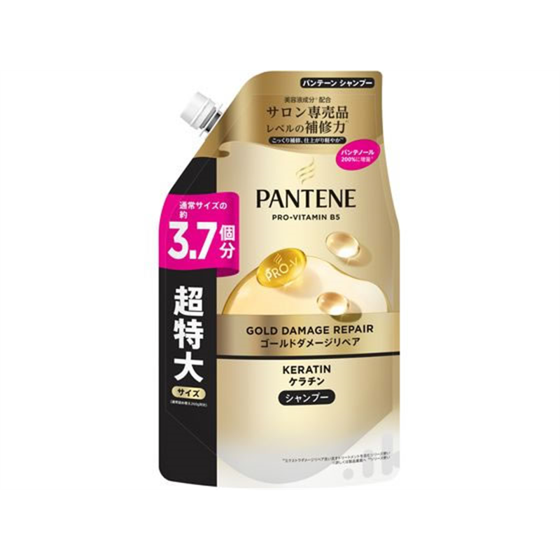 P&Gジャパン パンテーン ゴールドダメージリペア シャンプー 詰替超特 1個（ご注文単位1個）【直送品】