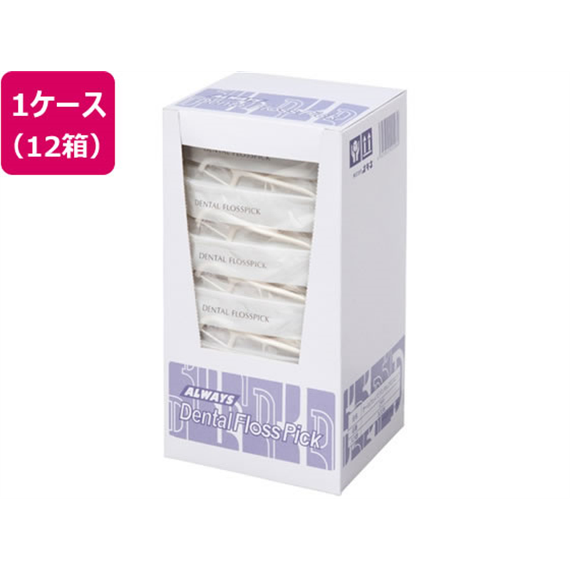 オキナ デンタルフロスピック 1ケース(300個 箱×12箱入) 65-5703-95 1ケース(ご注文単位1ケース)【直送品】