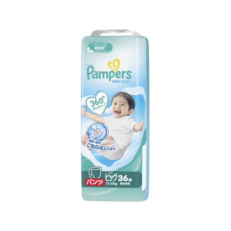 P&G パンパース 超吸収エアリー ビッグサイズ 36枚入 1個（ご注文単位1個）【直送品】