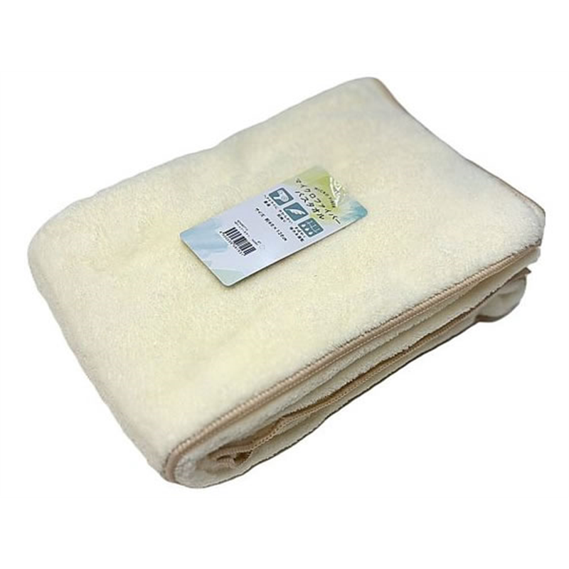 林 マイクロファイバーバスタオル 60×120cm IVORY 10枚 54-0055-1 1セット（ご注文単位1セット）【直送品】