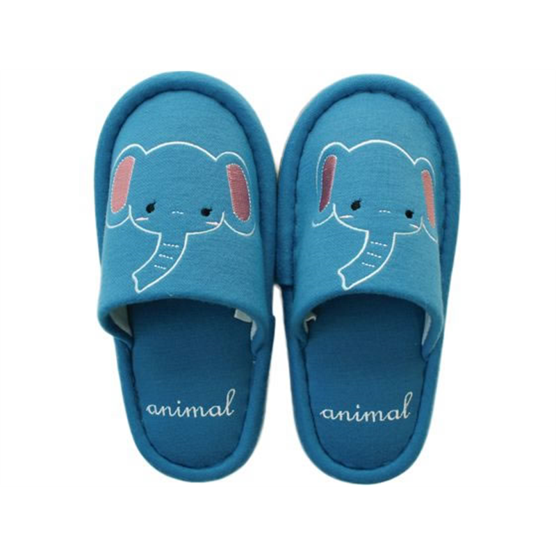ストロング 子供スリッパ アニマル ブルー 10-0-110-02 1足(ご注文単位1足)【直送品】