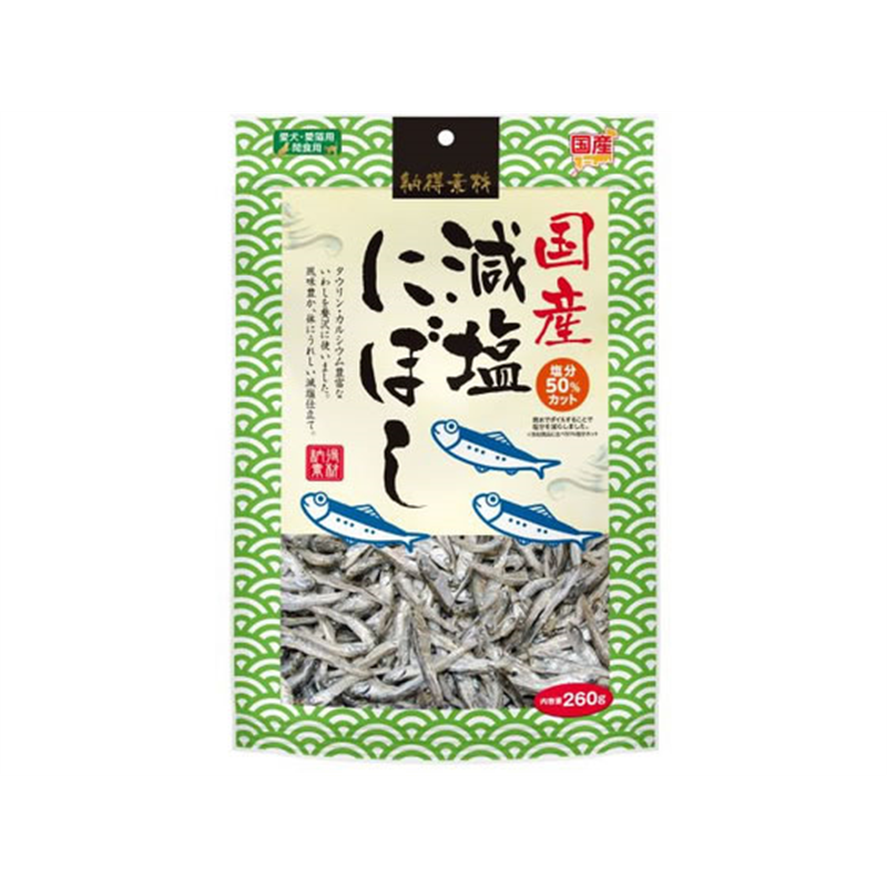 ペットライブラリー 納得素材 減塩にぼし 260g 1袋（ご注文単位1袋）【直送品】